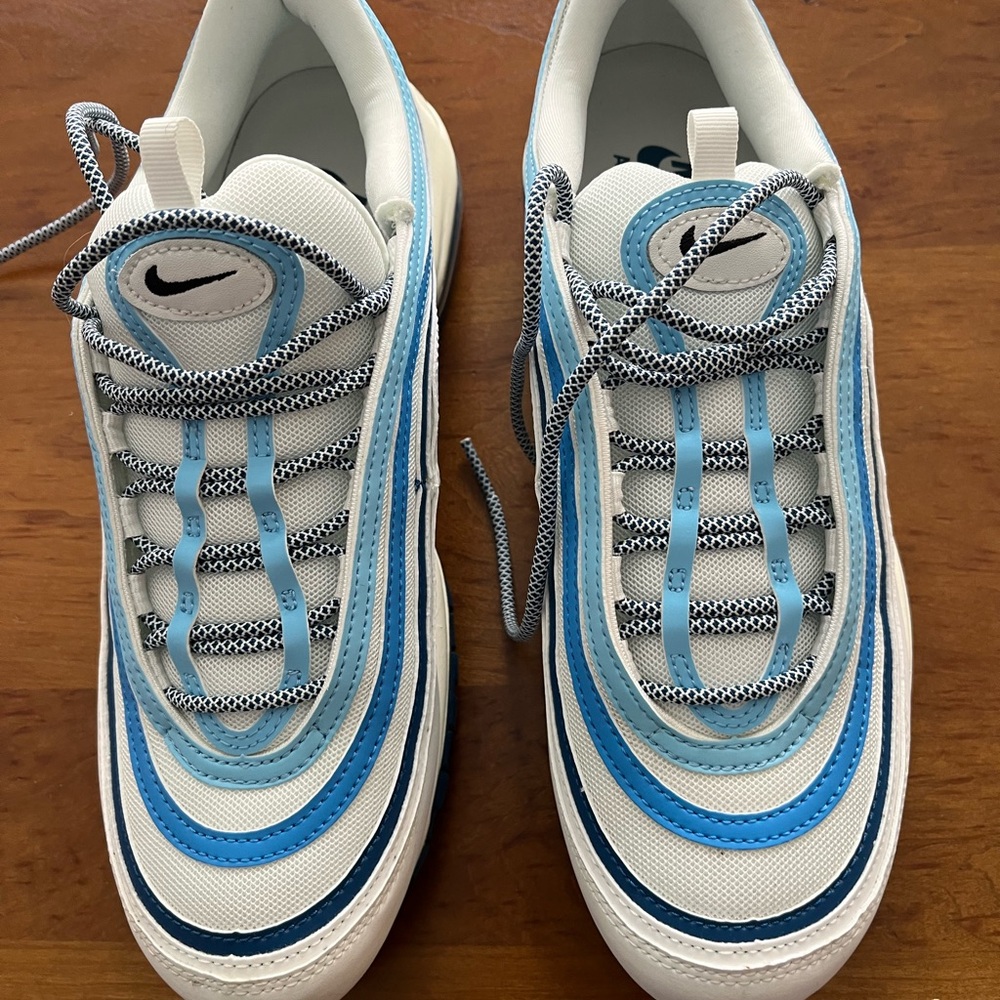 Nike Kids Blue and White Sneakers
